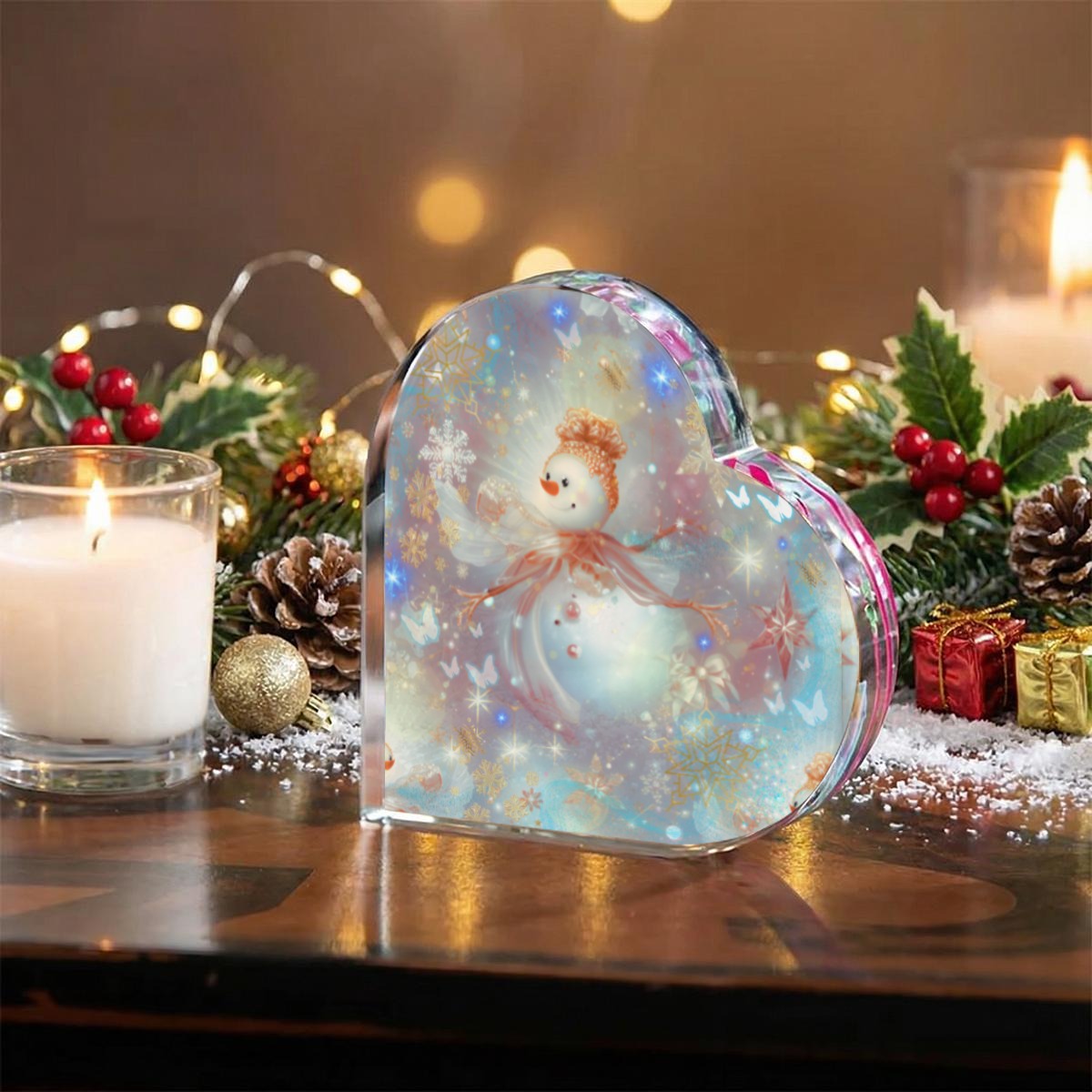 PGP Holiday Many A Wish Heart-Shaped Acrylic Desktop Ornament — Voted #1