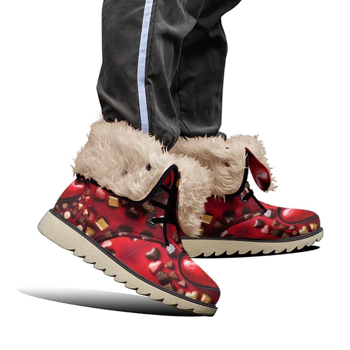 PGP Holiday Valen-Floof Women’s Plush Boots - Venus Design
