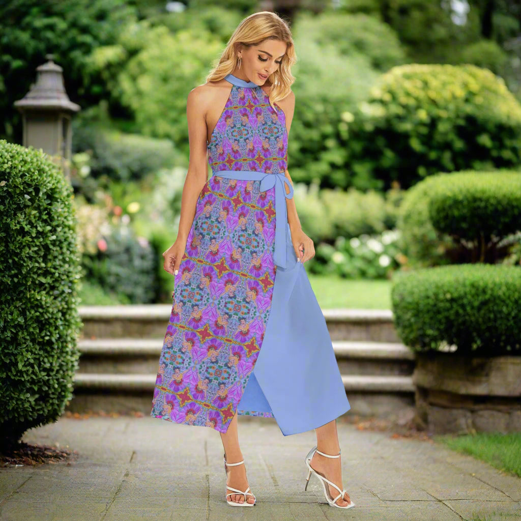 PGP Holiday Rochelle ¡Vive Mexico! Wrap Hem Belted Halter