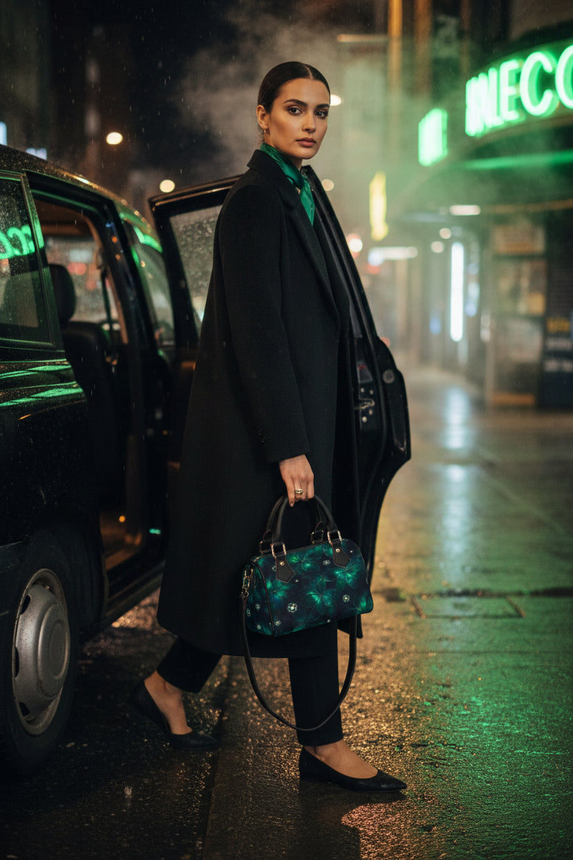 PGP HOLIDAY WHISPER OF ÉIRE | FAE | Classic Barrel-Shaped Animal-Free Leather Handbag