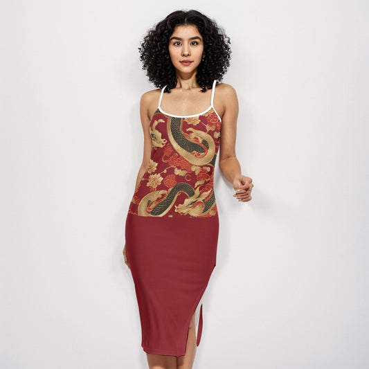 PGP Holiday Lunar Balance Back Cross Cami Dress - Elegance with a Sexy Twist