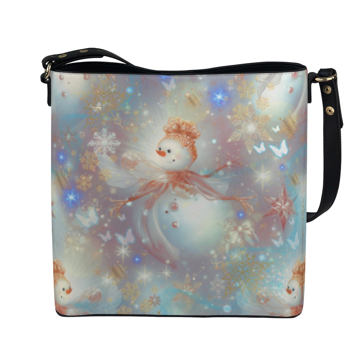 PGP Holiday Many A Wish Minimalist Square Crossbody Bucket Bag - Voted #1