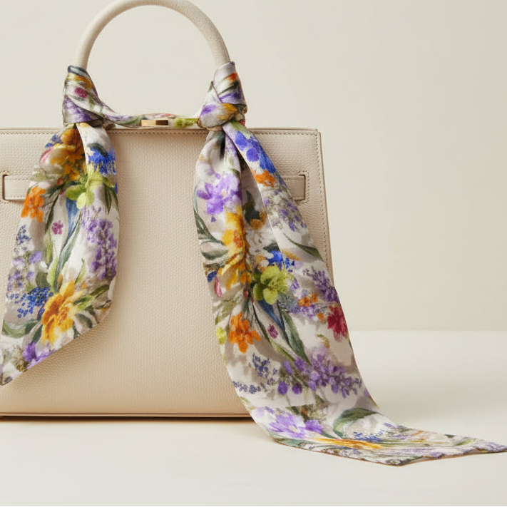 PGP Holiday WANDERSPRING Hope Botanical Silk-Feel Rectangle Scarf
