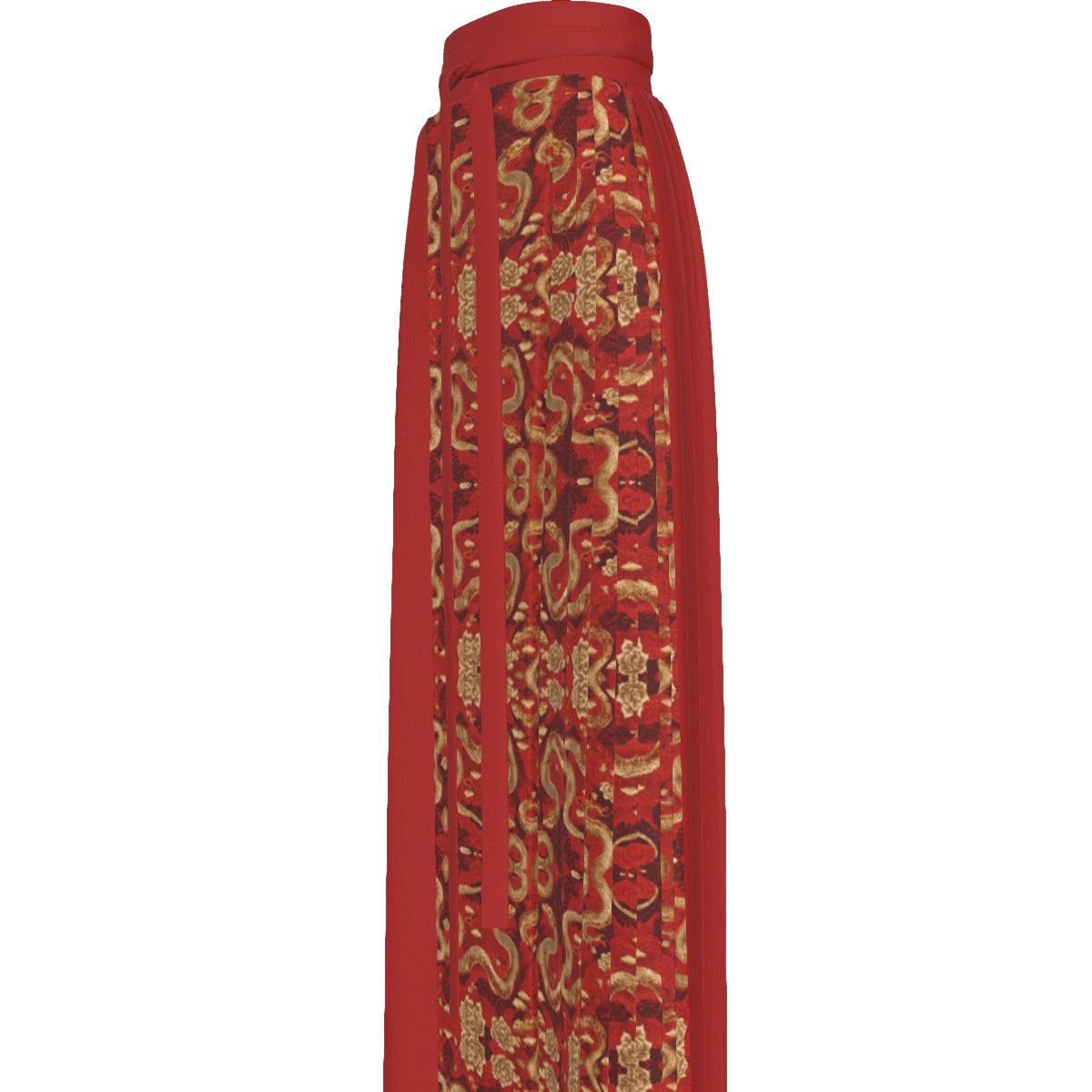 PGP Holiday Chinese Horse-Face Skirt - Golden Serpent Year of the Snake Design