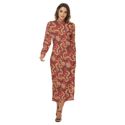 PGP Holiday Golden Serpent Hip Dress | Lunar New Year Chic