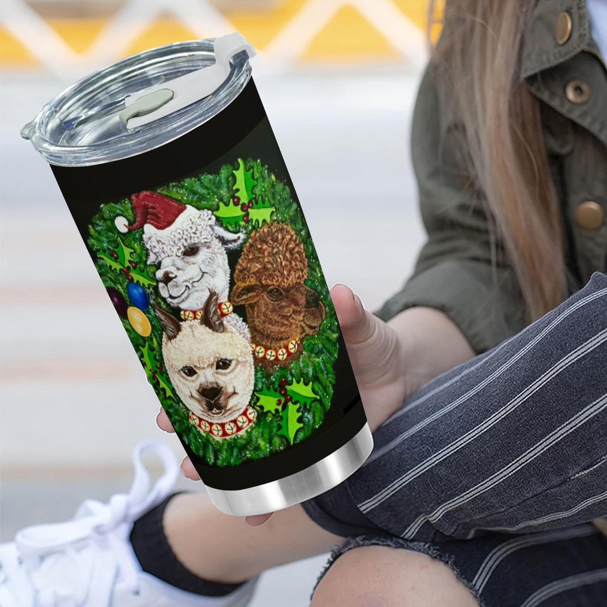 Margeaux Wooly Wonderland Custom 20oz Tumbler With Sliding Lid