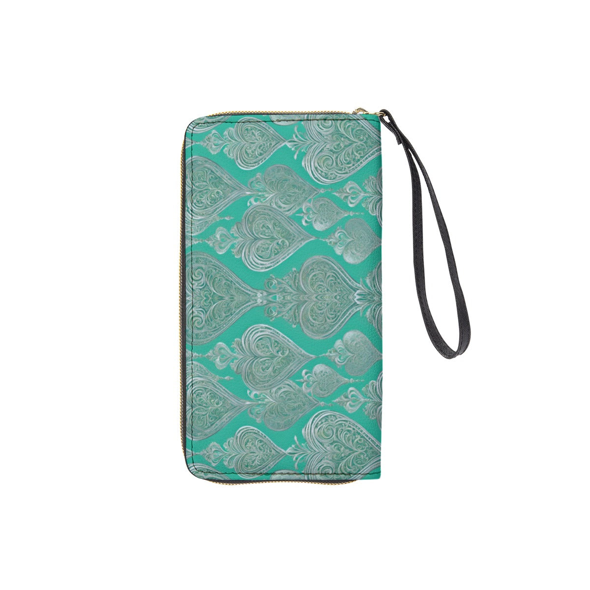 PGP Holiday She Prefers Silver Line - Mint - Folio Wallet with Wrist Strap