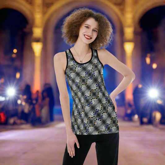 PGP Holiday Amanda Cutout Tank – Breathable Mesh Workout Top with Open Back