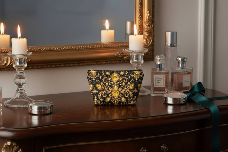 PGP Holiday Confidence Cosmetic Bag with Black Handle