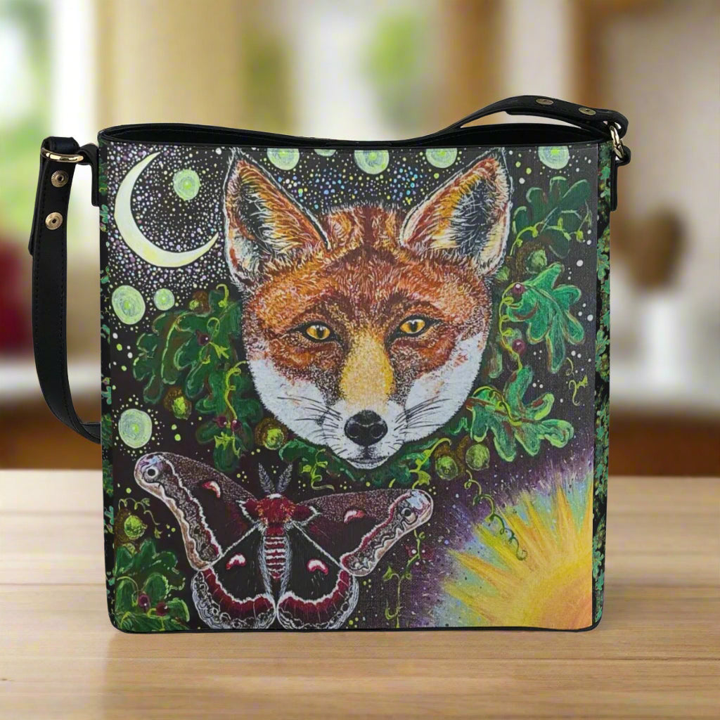 Margeaux Foxfire Crossbody Bucket Bag