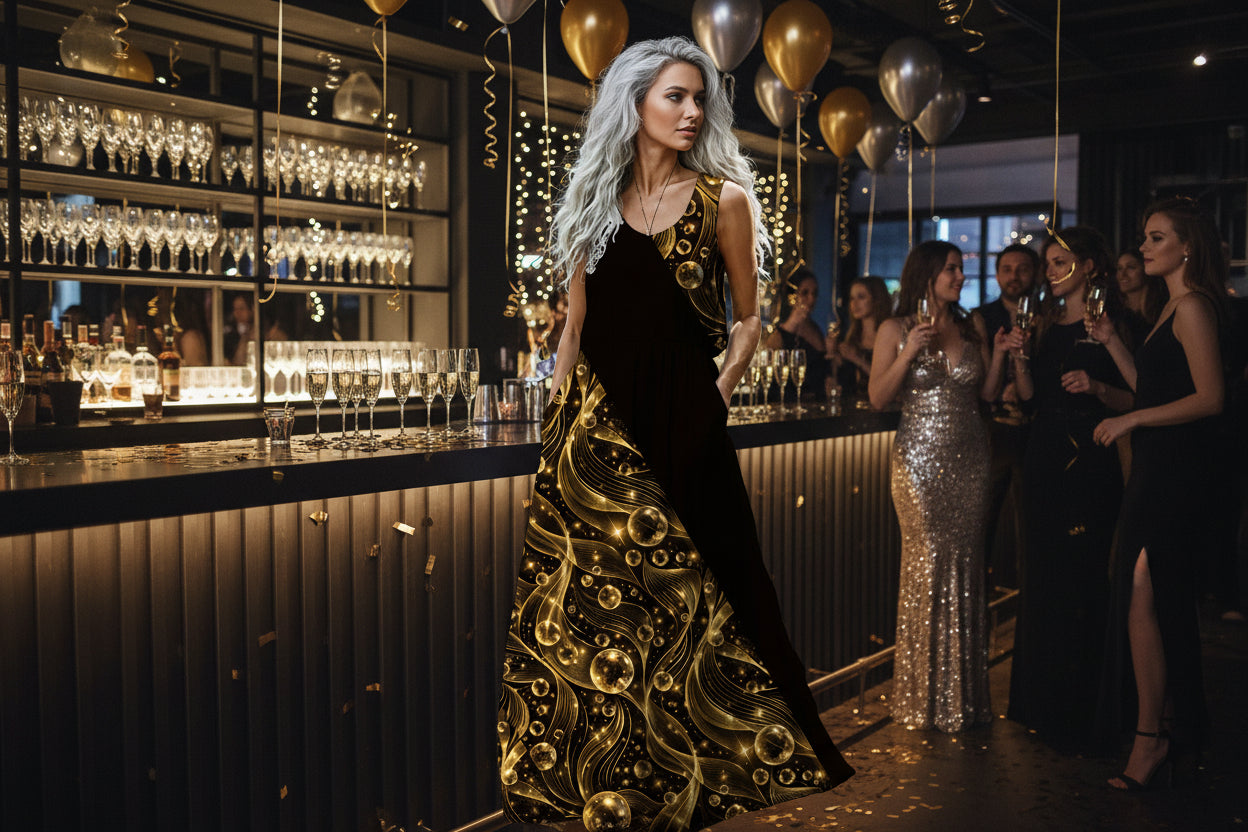 PGP Holiday All Rise – Sleeveless Maxi Dress  New Year’s Celebration Style | 2026