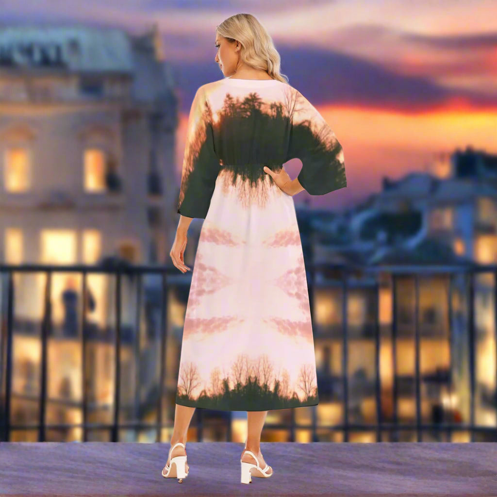 PGP Holiday | Stacy Lock 7 Mid-Sleeve Tunic Top Long Dress – Effortless Elegance with All-Day Ease