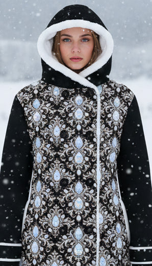 PGP Holiday Renewal Women’s Hooded Double-Breasted Winter Coat