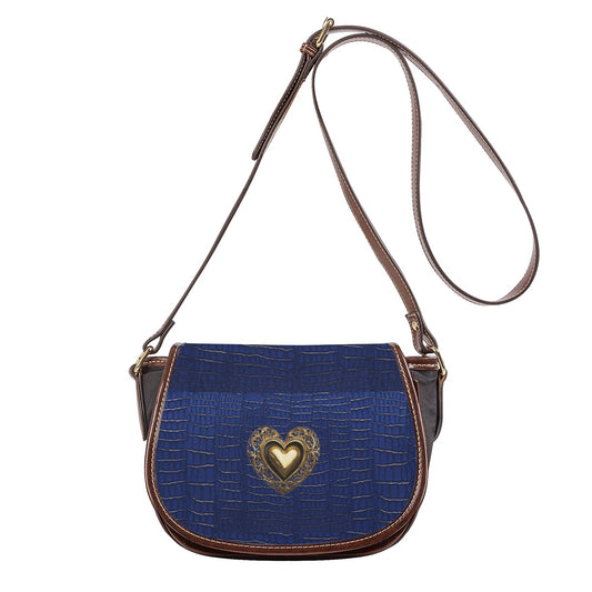 PGP Holiday 2025 Isis Tambourin Bag With Single Strap - Egyptian Blue Alligator Print