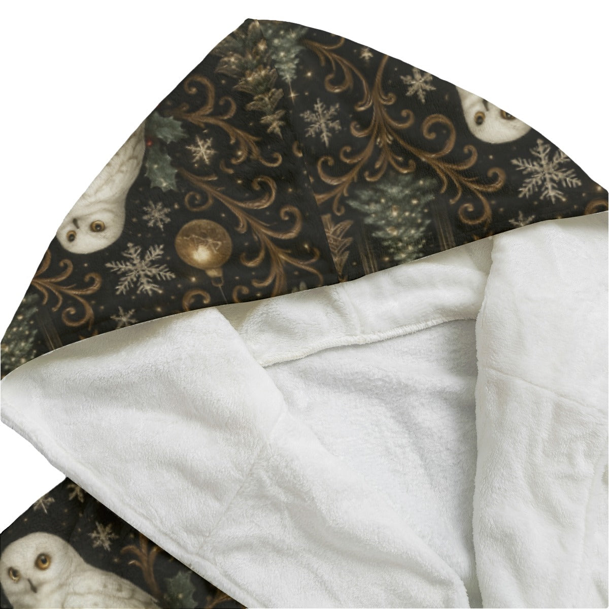 PGP Holiday Yule Court Unisex Flannel Hooded Bathrobe — Voted #1