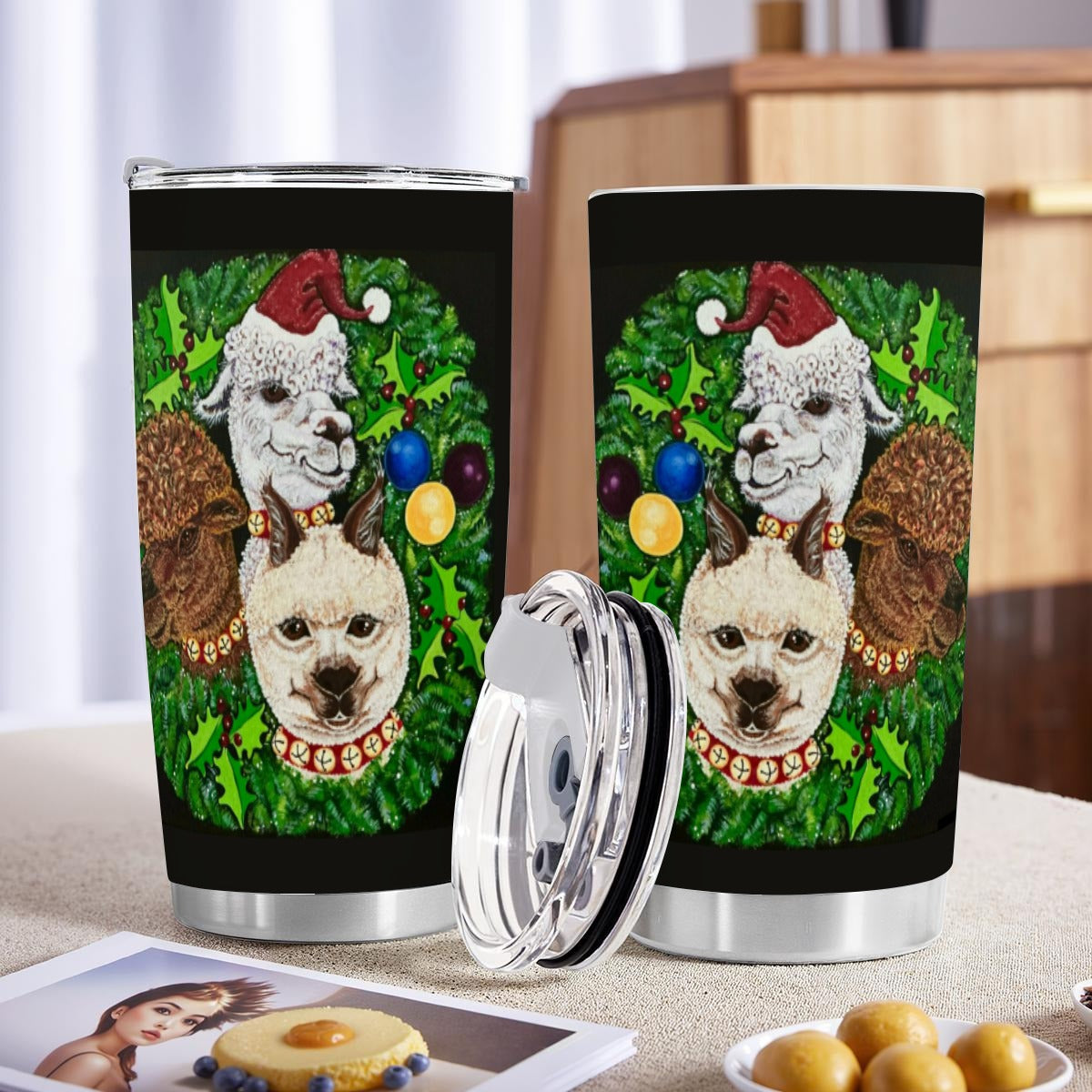 Margeaux Wooly Wonderland Custom 20oz Tumbler With Sliding Lid