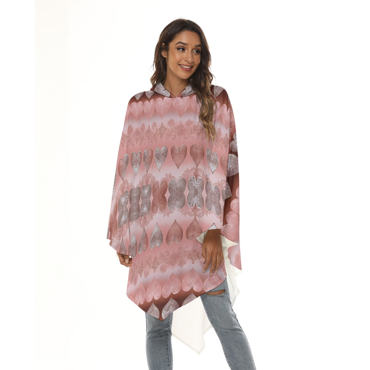 PGP Holiday She Prefers Silver Line - Black Tea - Unisex Moon Shadow Hooded Cloak