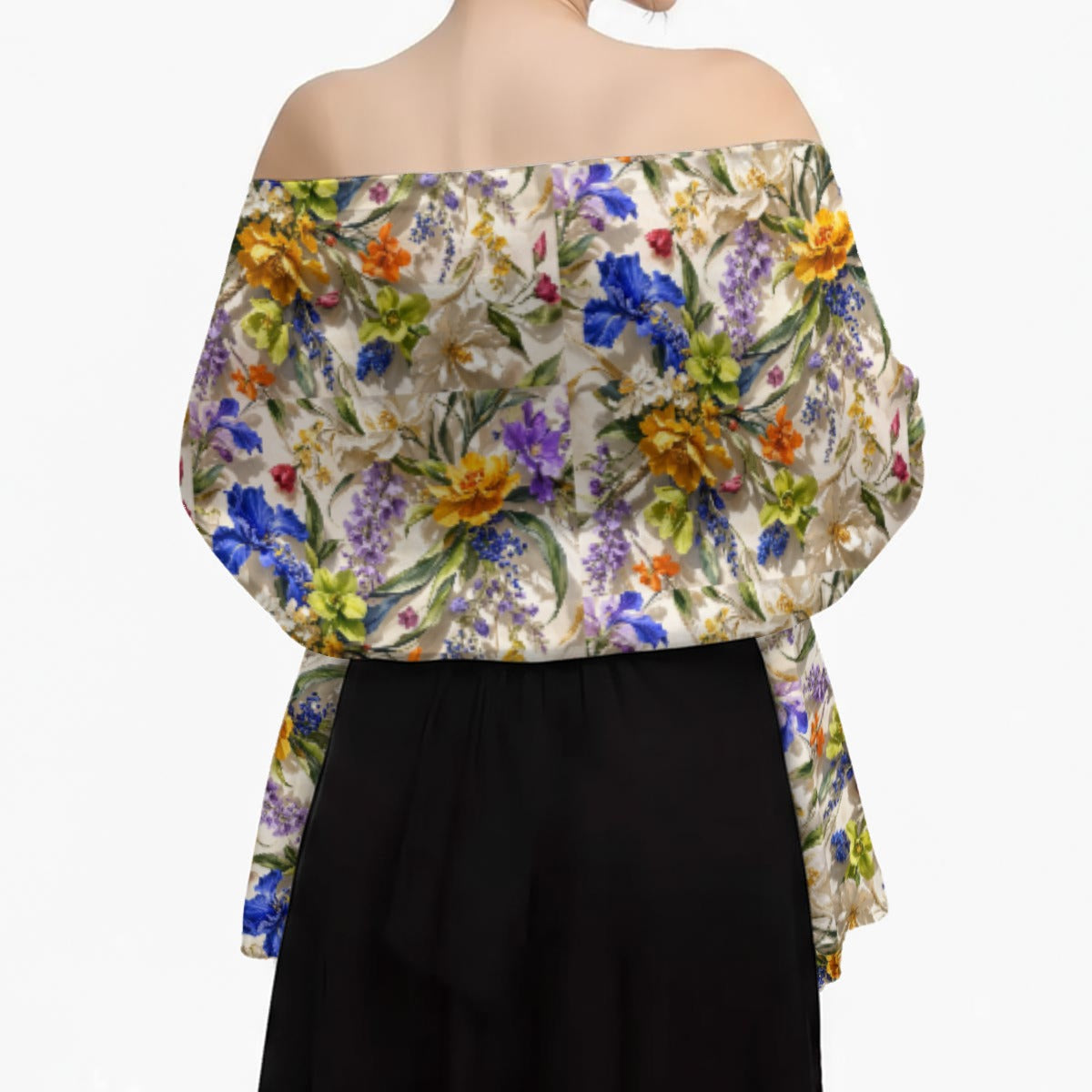 PGP Holiday WANDERSPRING Hope Botanical Silk-Feel Rectangle Scarf