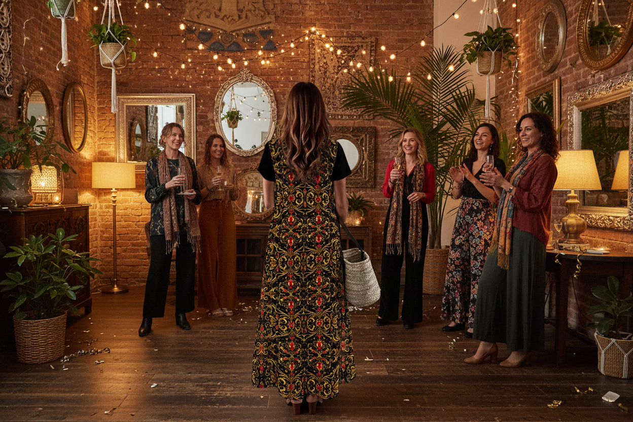 PGP Holiday Courage Long Dress with Knee-Length Side Slit