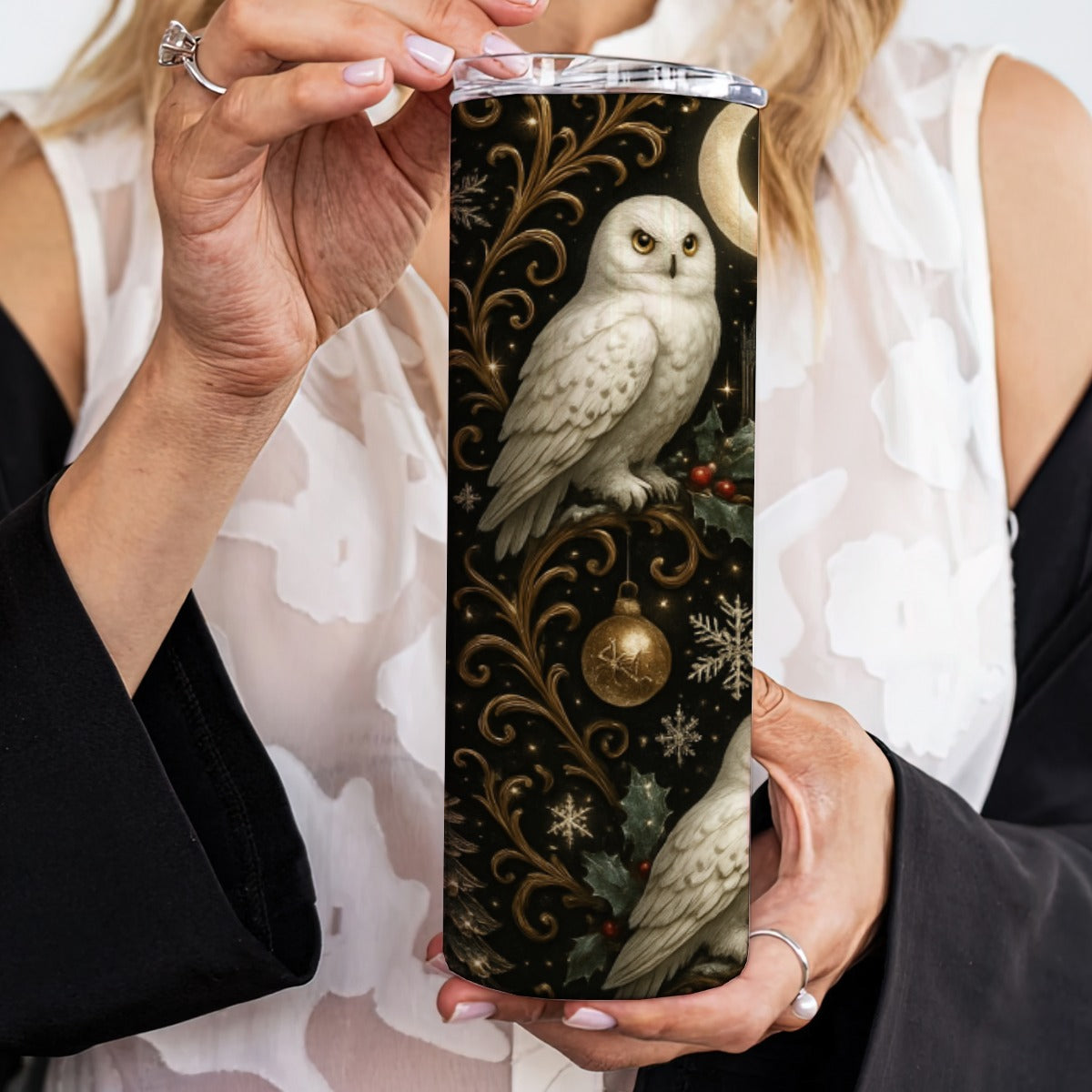 PGP Holiday Yule Court Skinny Tumbler Stainless Steel with Lids 20OZ - Voted #1