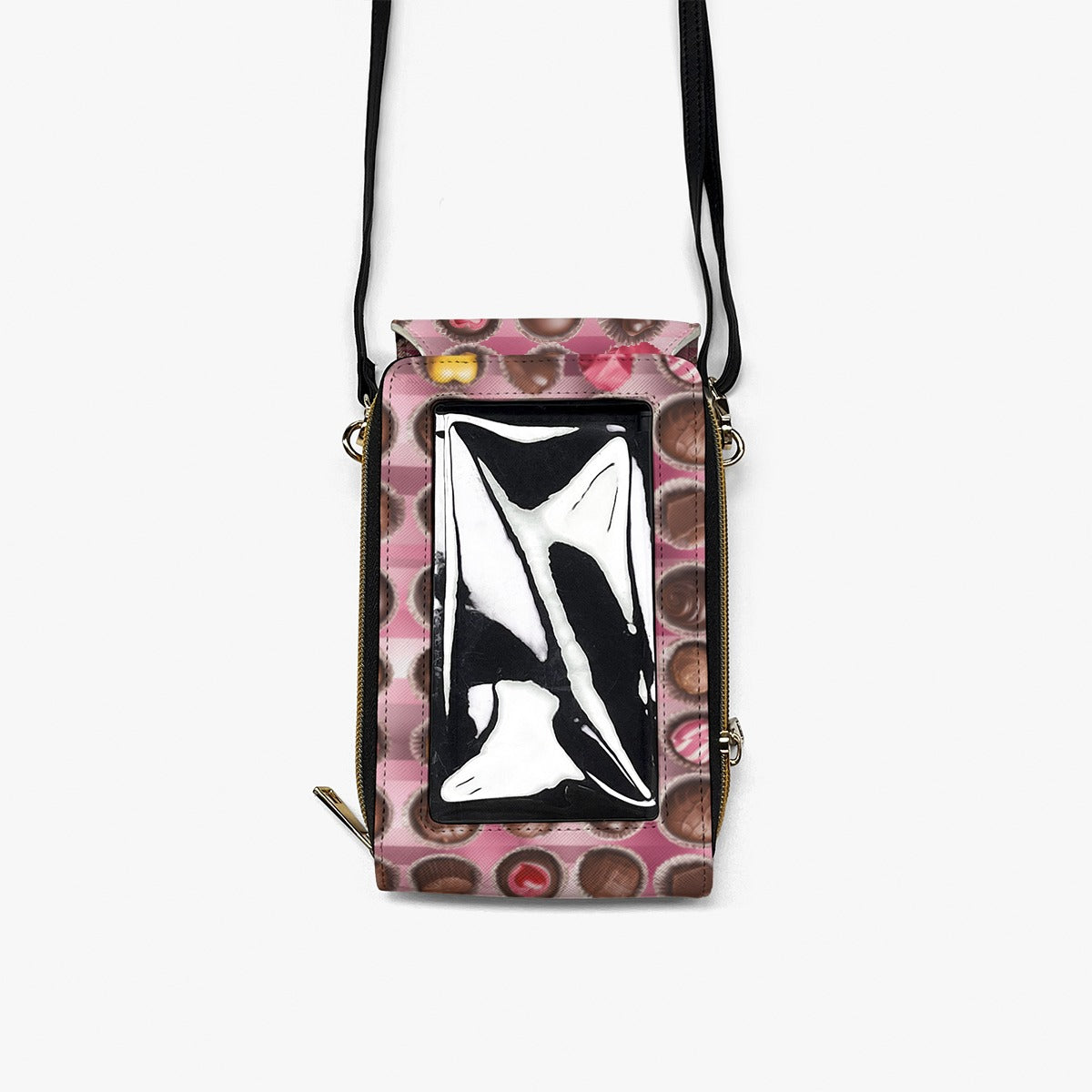 PGP Holiday Valentine's Candy Cross Body Phone Bag | Stylish PU Leather Handbag with 4 Compartments