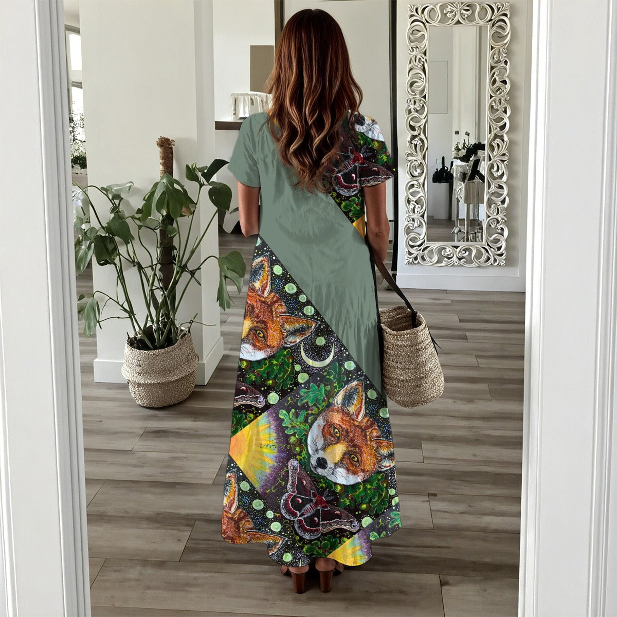 Margeaux Foxfire Long Dress - Xanadu Green