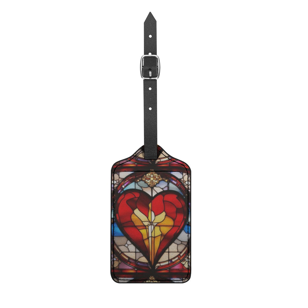 Valenedit | Glassworks IV Seamless Luggage Tag — Stained-Glass Travel Identifier