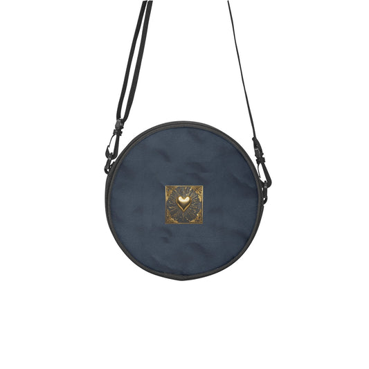 The PGP Holiday 2025 Discus Purse Series - The Aphrodite – Twilight Ocean Blue, Pebble Design