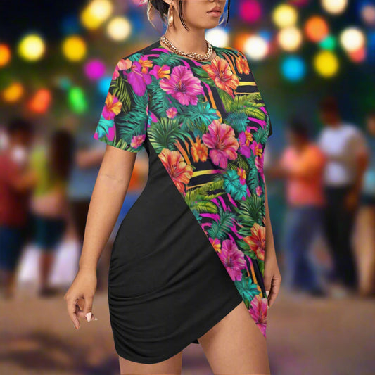 PGP Holiday Fiesta Salvaje Stacked Hem Dress (Plus Size) – Effortless Chic for Cinco de Mayo