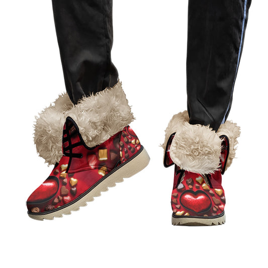 PGP Holiday Valen-Floof Women’s Plush Boots - Venus Design