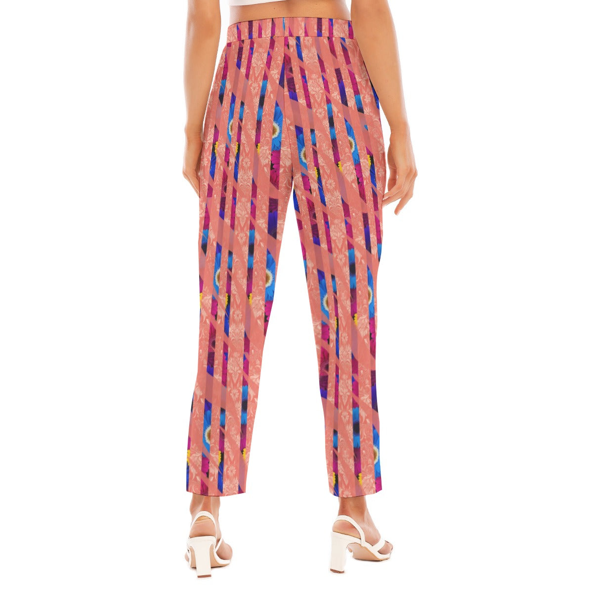 PGP Holiday Women's Bold Bloom Loose Straight-leg Pants with Four-way Stretch