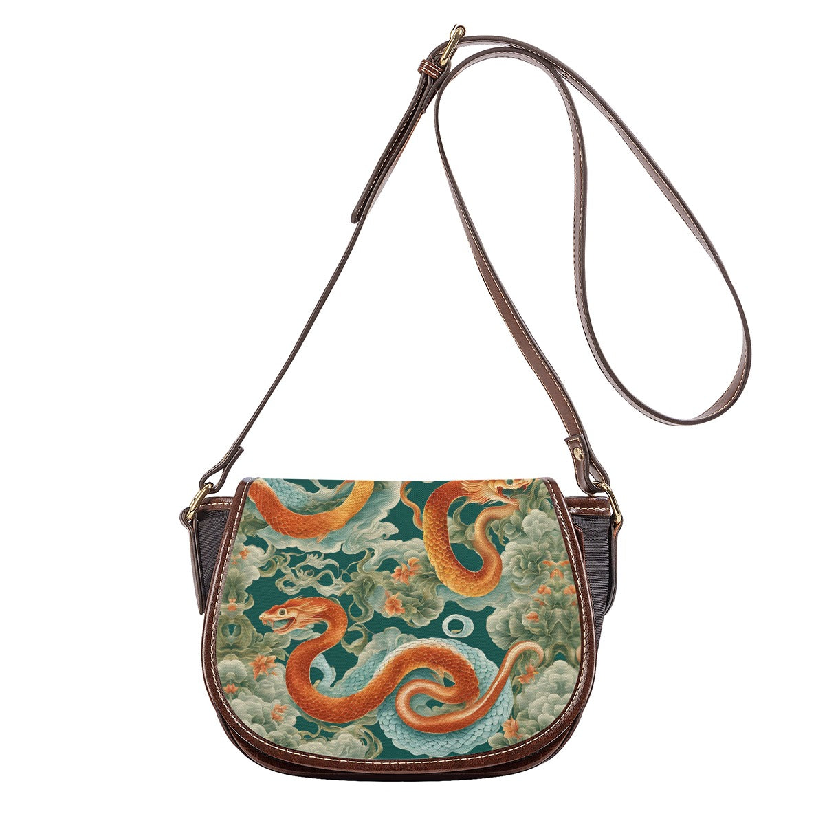 PGP Holiday Tambourin Bag With Single Strap | Jade Fortune Green & Aqua | Health, Wealth & Abundance