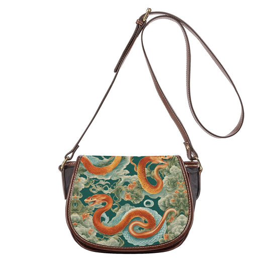 PGP Holiday Tambourin Bag With Single Strap | Jade Fortune Green & Aqua | Health, Wealth & Abundance