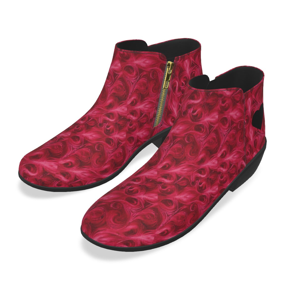 Kiss My Heart Goodbye  Jackpot Design | Women's Half Zip Fashion Boot | Micro Suede & Anti-Slip Sole