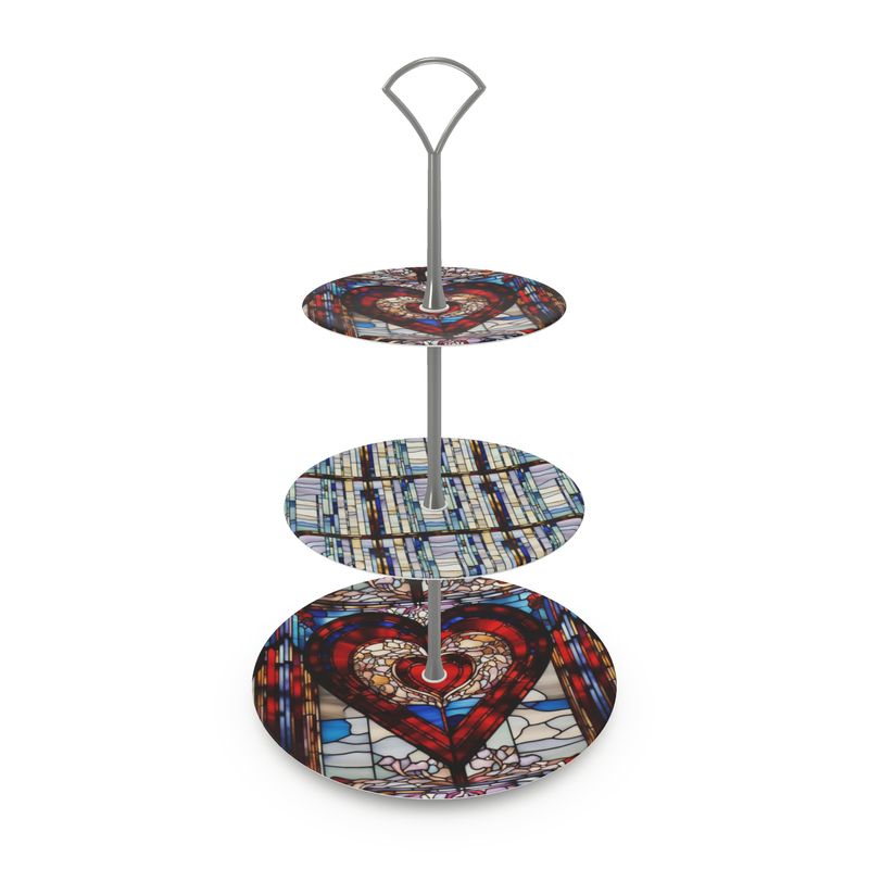 Valenedit | Glassworks V Bone China 3-Tier Cake Stand