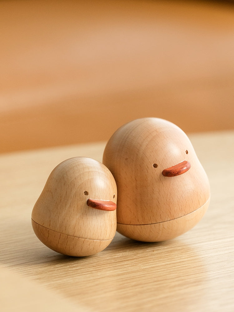 PGP Holiday Home Décor | “Us Two Ducks” Hand-Crafted Wooden Music Box