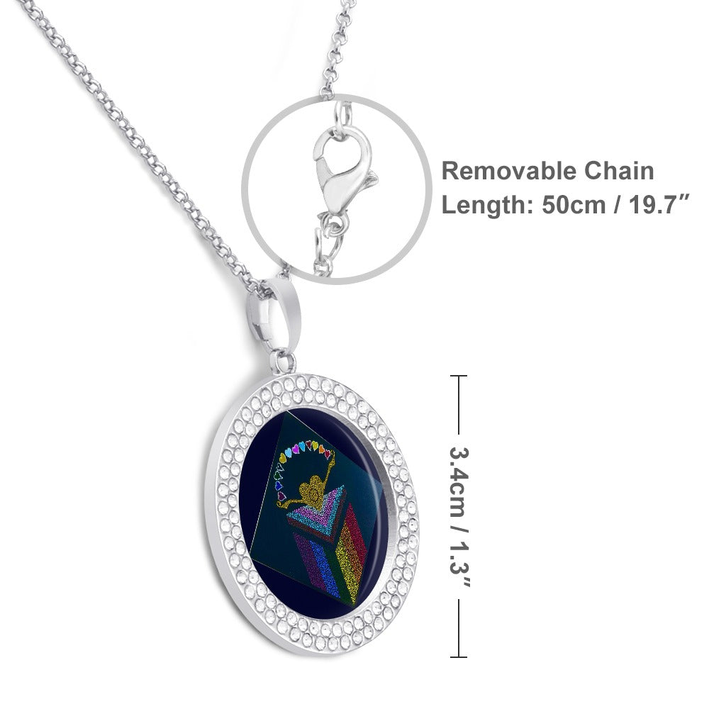 Margeaux Pride & Joy Pendant Necklace – Crystal-Inlaid, Nickel-Free Shine for Pride & Beyond