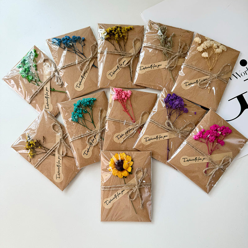 PGP Holiday | Quality Thoughts — Artisan Starry Sky Dried Flower “Especially For You” Thank You Cards