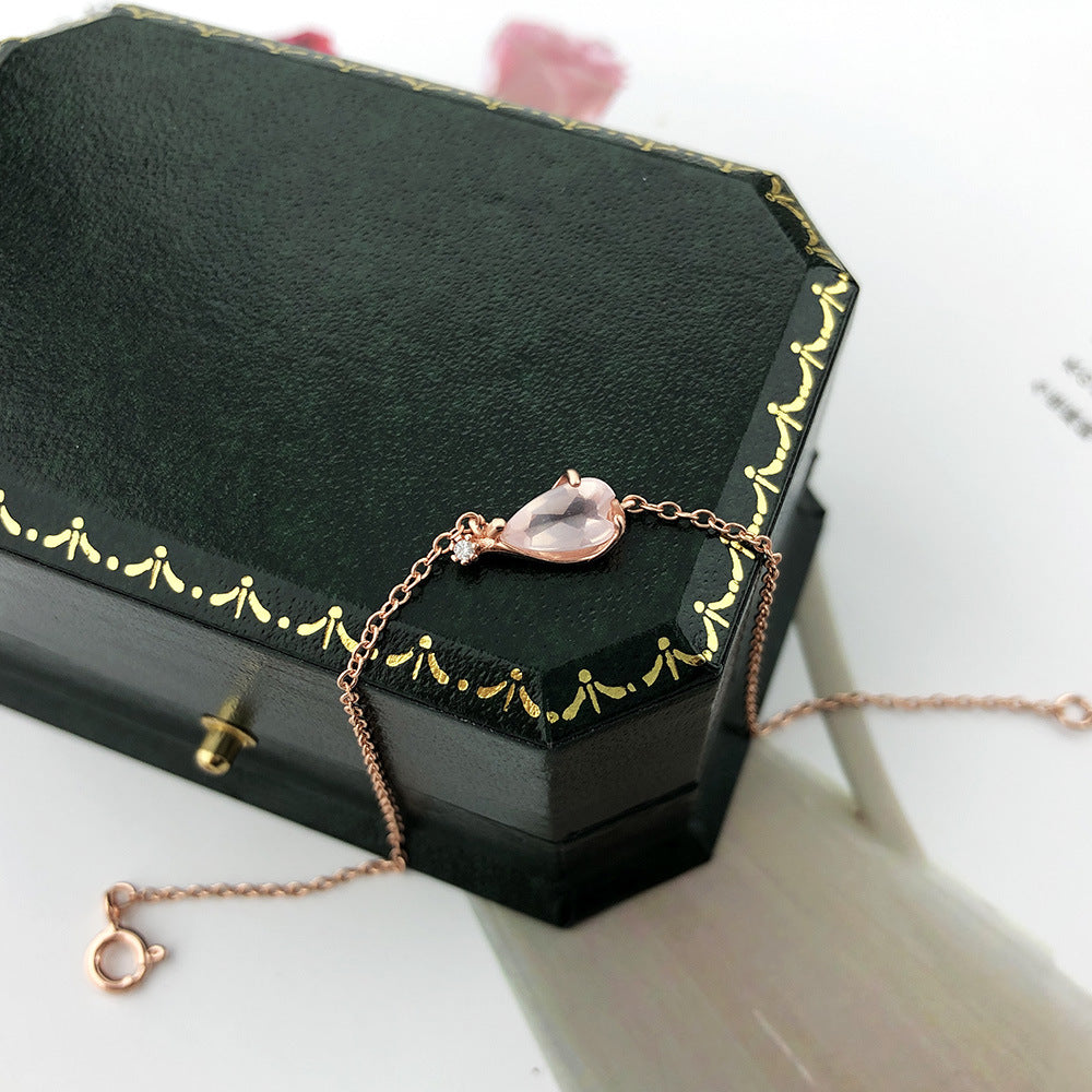PGP Holiday | Designer Powder Crystal Single Cherry Blossom Petal Bracelet