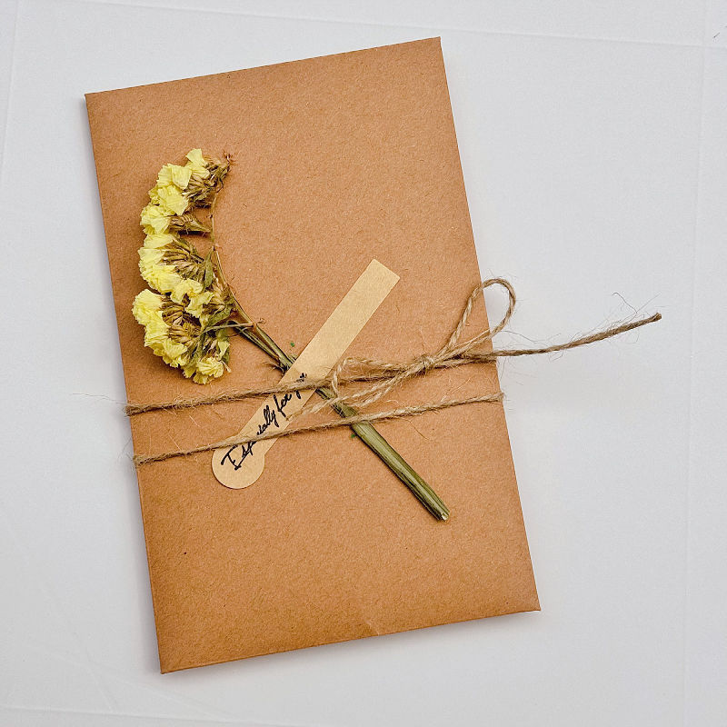 PGP Holiday | Quality Thoughts — Artisan Starry Sky Dried Flower “Especially For You” Thank You Cards