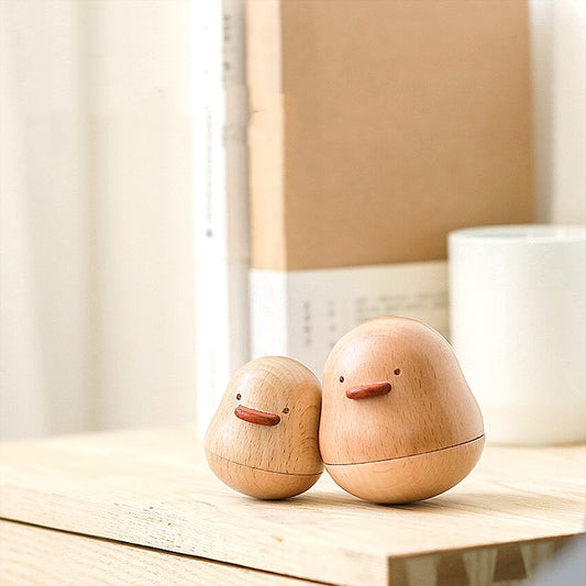 PGP Holiday Home Décor | “Us Two Ducks” Hand-Crafted Wooden Music Box