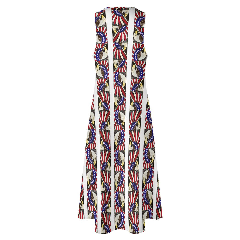 Margeaux 1776 Women’s Flowy Column Maxi Dress – Elegant Summer Style PGP Holiday