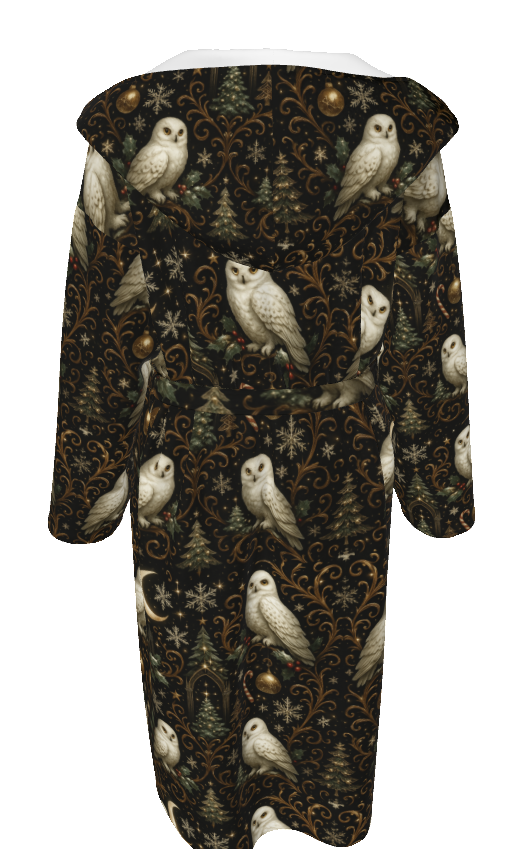 PGP Holiday Yule Court Unisex Flannel Hooded Bathrobe — Voted #1