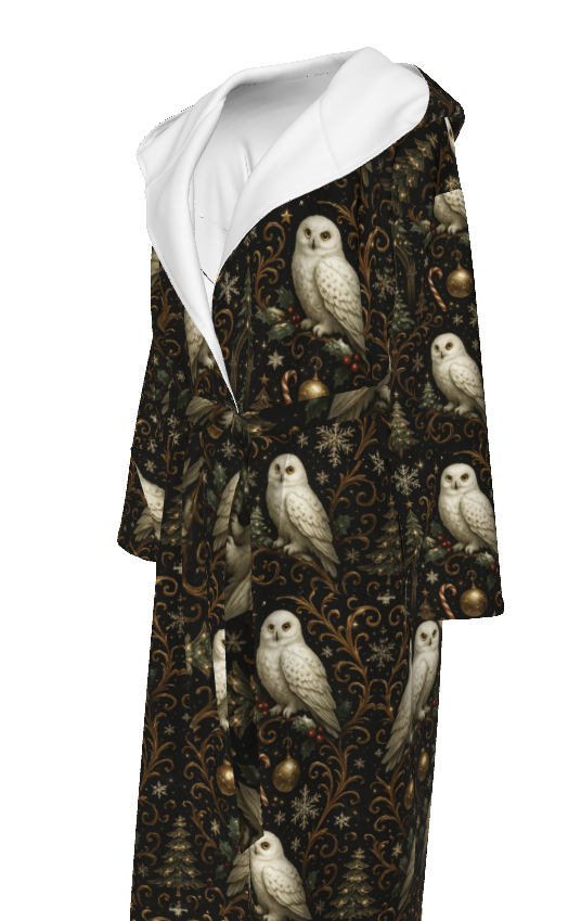 PGP Holiday Yule Court Unisex Flannel Hooded Bathrobe — Voted #1