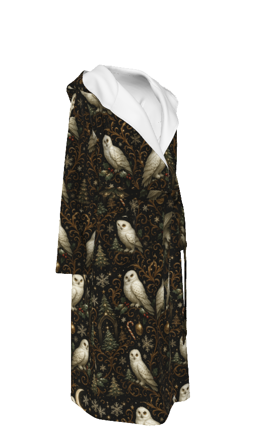 PGP Holiday Yule Court Unisex Flannel Hooded Bathrobe — Voted #1