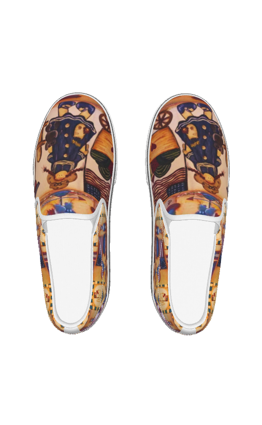 Suzanne Independence Day Women’s Slip-On Canvas Sneakers – Everyday Comfort by PGP Holiday
