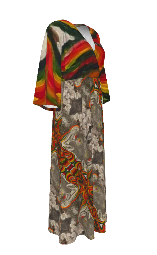 Under Grandmothers Moon Gypsie Cross Over Gown | Effortless Boho Elegance
