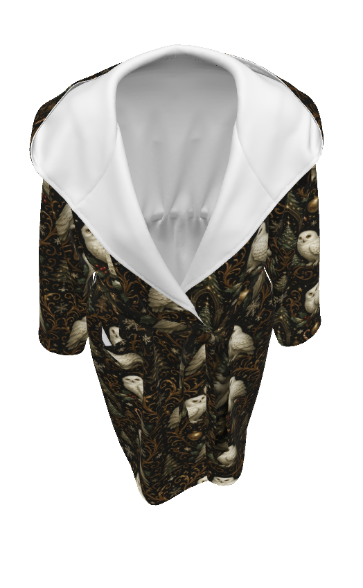 PGP Holiday Yule Court Unisex Flannel Hooded Bathrobe — Voted #1