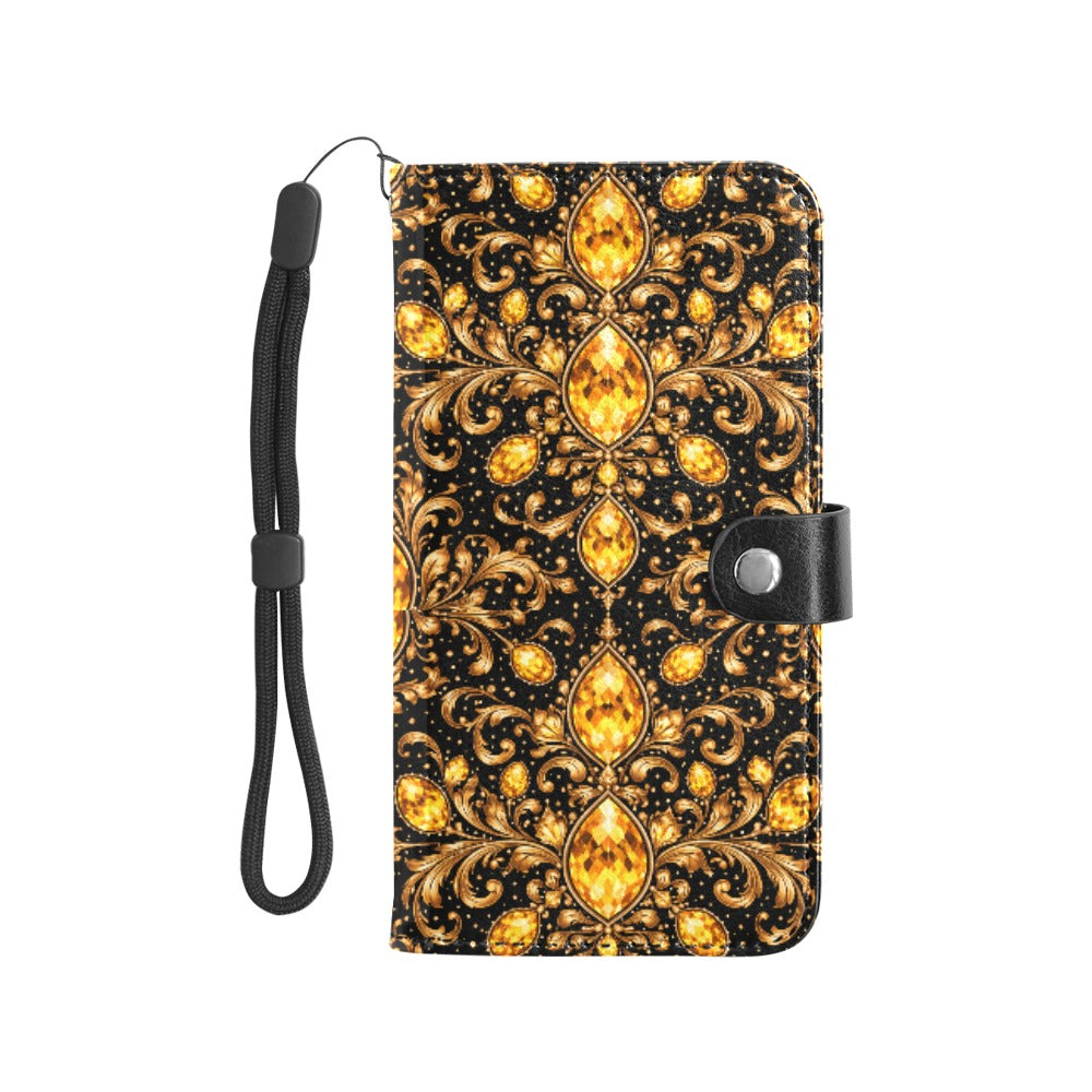 PGP Holiday Confidence Flip Leather Mobile Purse — Large