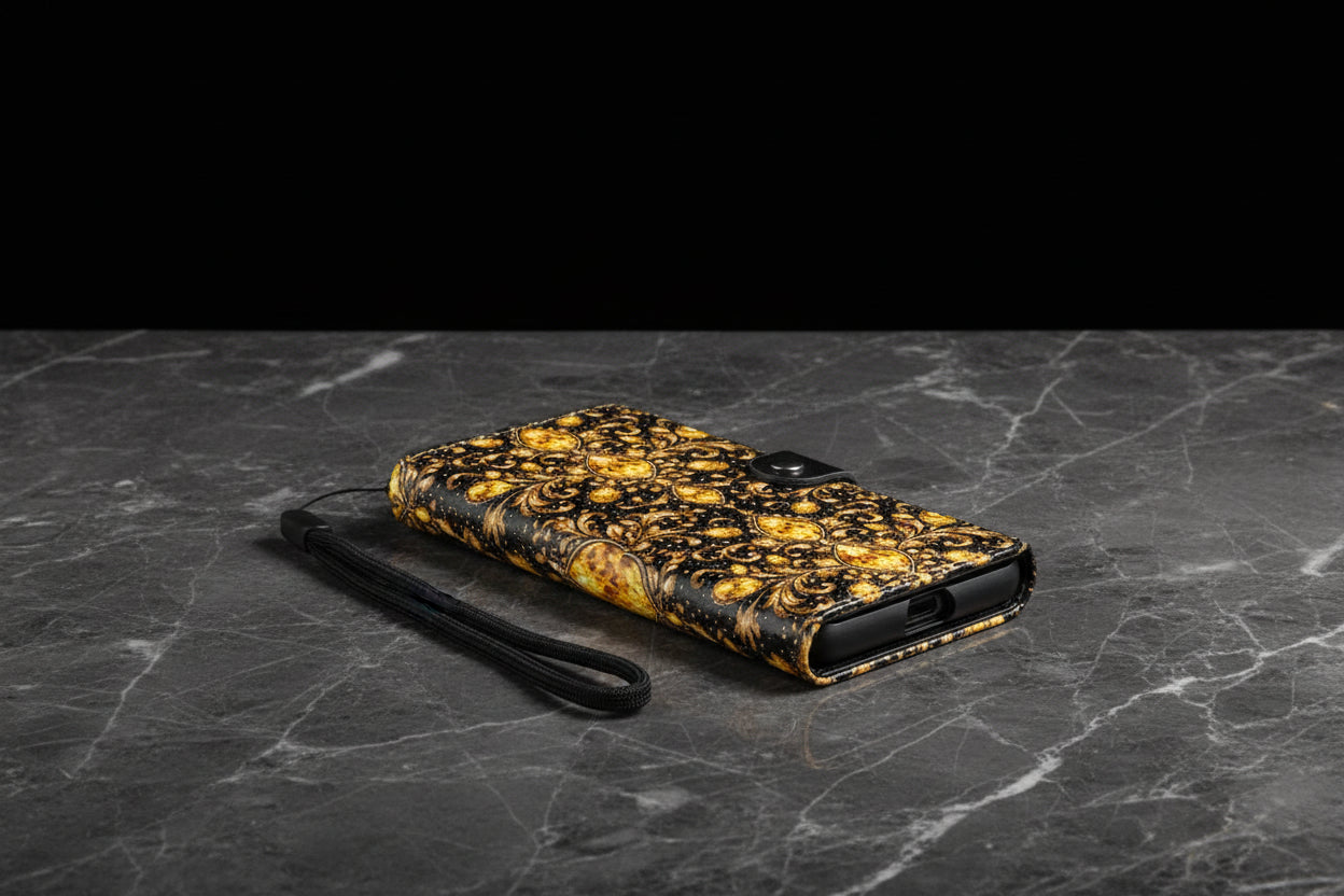 PGP Holiday Confidence Flip Leather Mobile Purse — Large